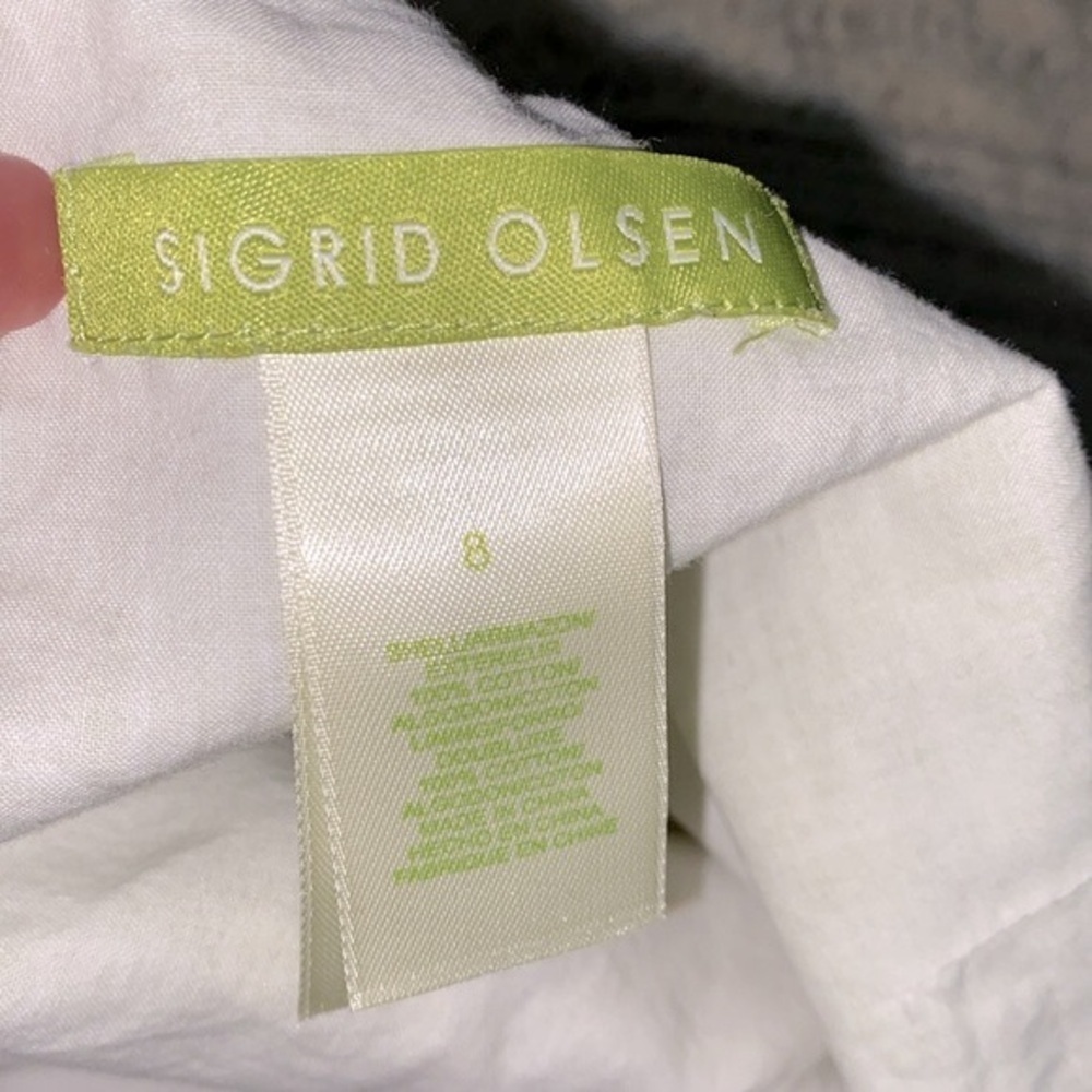 Sigrid Olsen maxi skirt tiered boho size 8 - Picture 6 of 12